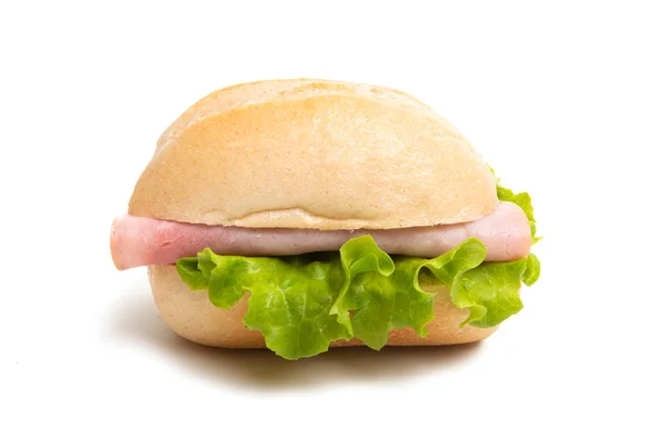 Sandwichs Isolés Sur Fond Blanc — Photo