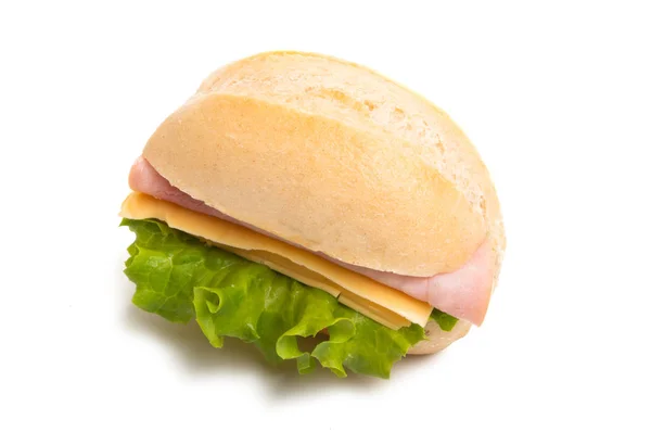Sandwichs Isolés Sur Fond Blanc — Photo