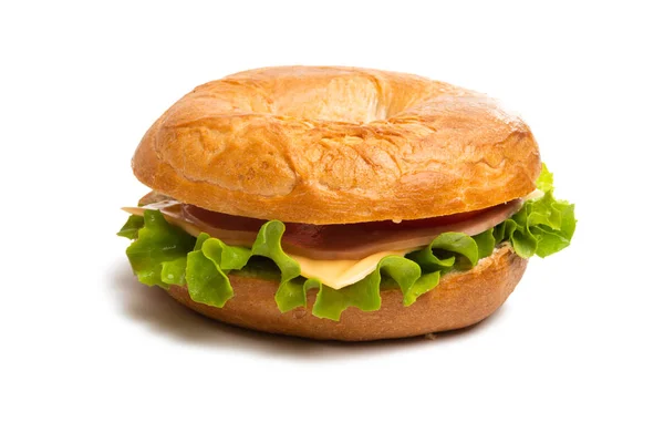 Бутерброди Ізольовані Білому Тлі — стокове фото
