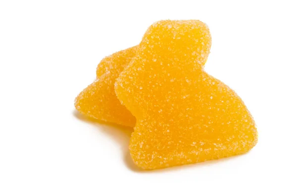Gelee Bonbons Isoliert Auf Weißem Hintergrund — Stockfoto