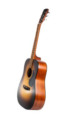 gitar beyaz arkaplanda izole edildi