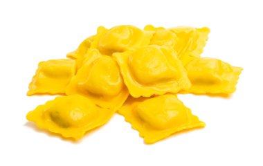 Beyaz arka plan üzerinde izole kare Mantı