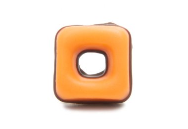 meyve çerezleri üzerinde izole beyaz arka plan sır