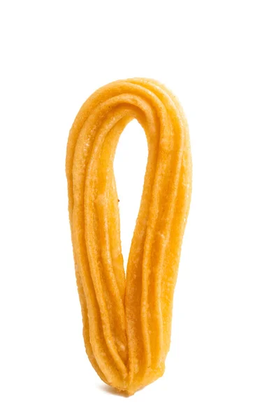 Spaanse Koekjes Churros Geïsoleerd Witte Achtergrond — Stockfoto