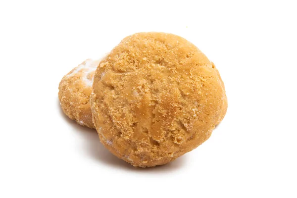 Hausgemachte Kekse Isoliert Auf Weißem Hintergrund — Stockfoto