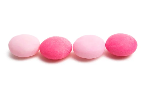 Gummy owocowych cukierków na białym tle — Zdjęcie stockowe