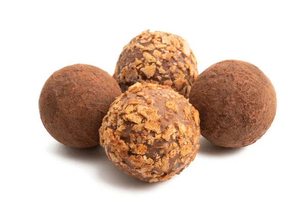 Truffes au chocolat isolées — Photo