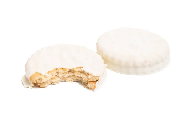 Ciasteczka Czekolady Izolowane Białym Tle — Zdjęcie stockowe