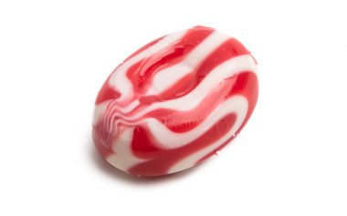 çilekli süt lolipop izole 