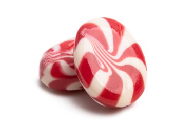 çilekli süt lolipop izole 