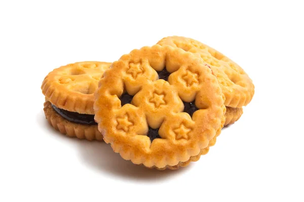 Сандвічеві печиво ізольовані — стокове фото