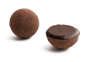 izole çikolata truffles 