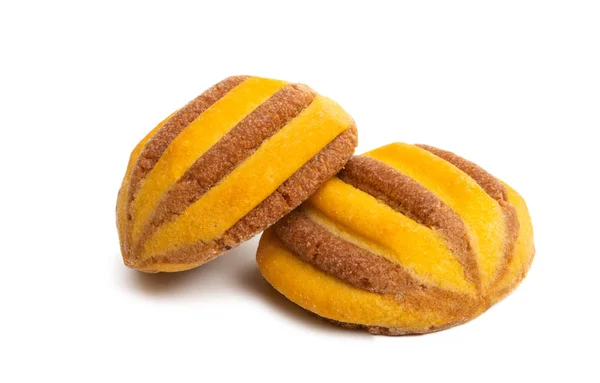 Galletas a rayas aisladas — Foto de Stock