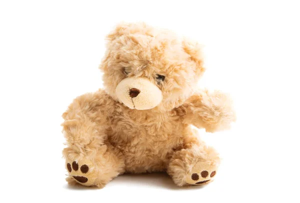 Teddybär weich isoliert — Stockfoto