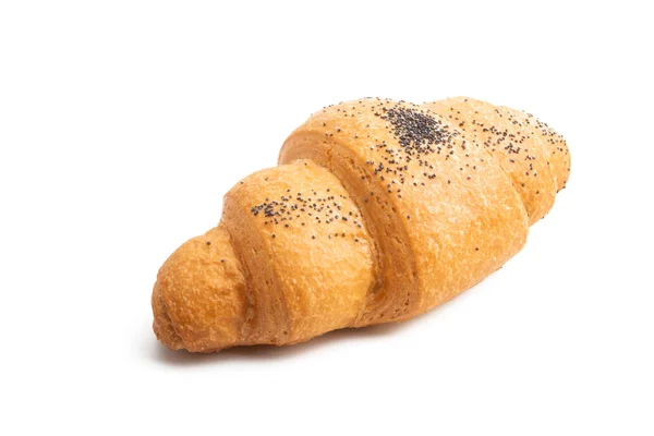 Velký croissant izolovaný — Stock fotografie