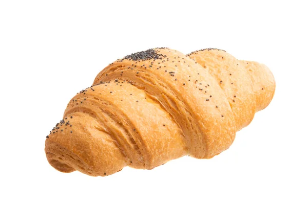 Velký croissant izolovaný — Stock fotografie