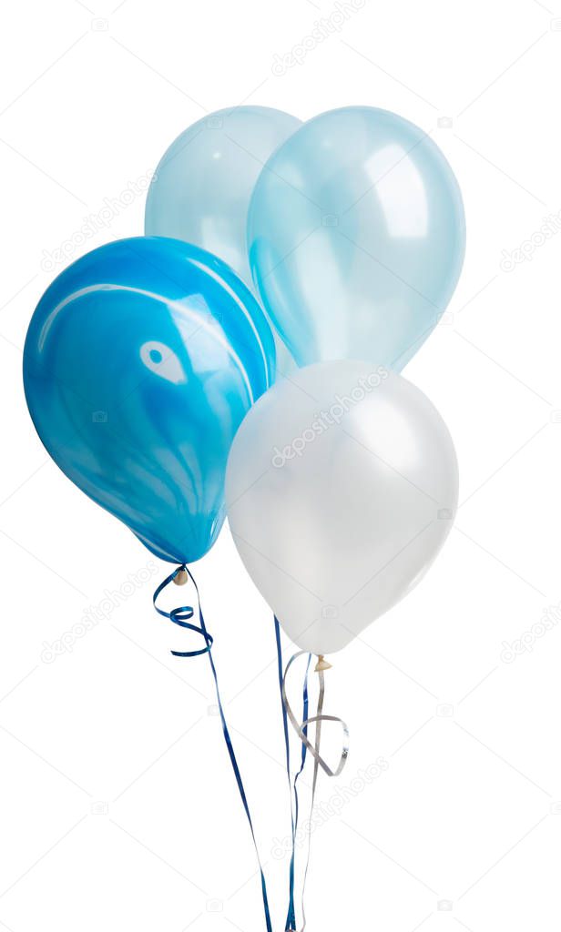 helium balloons isolated 