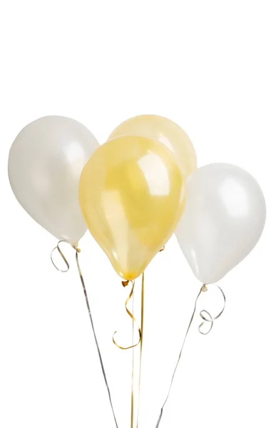 Balony helowe na białym tle — Zdjęcie stockowe