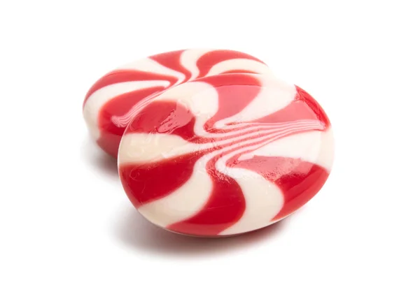 Creamy strawberry candy isolated — Stock Photo, Image