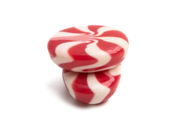 Creamy strawberry candy isolated — Stock Photo, Image