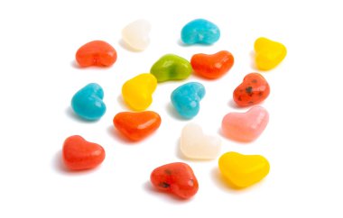 izole kalp şeklinde jöle fasulye 