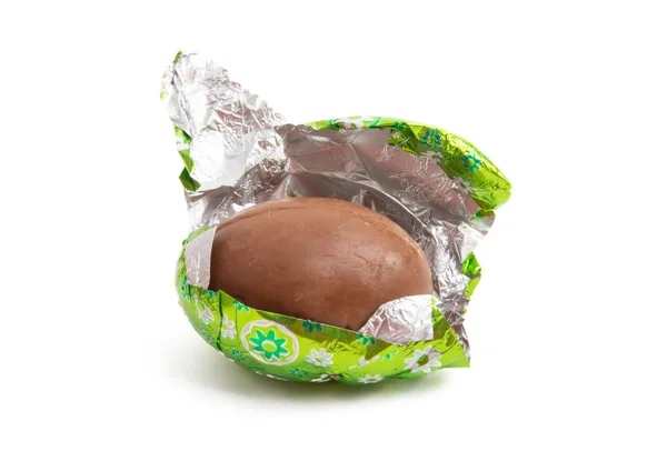 Chocolate eggs isolated — Stock Photo, Image