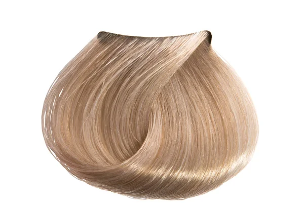 Barevný pramen izolovaných vlasů — Stock fotografie