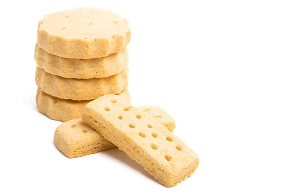 Smör cookies isolerade — Stockfoto