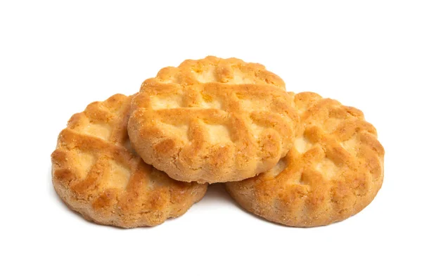 Smör cookies isolerade — Stockfoto