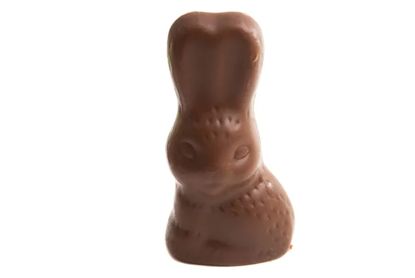 Coelho de chocolate isolado — Fotografia de Stock