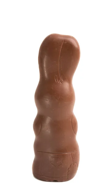 Cioccolato coniglietto isolato — Foto Stock