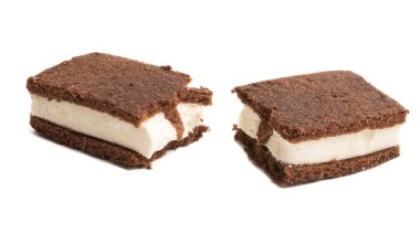 sütlü sufle ile çikolatalı sünger kek