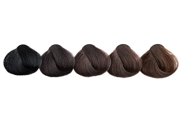 Kolorowe włosy curl na białym tle — Zdjęcie stockowe