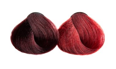 renkli saç kıvırcık izole 