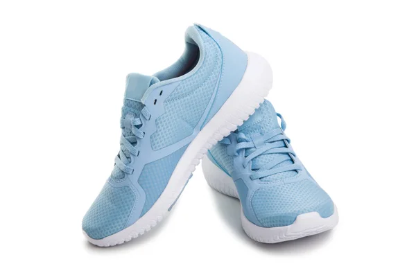 Blue sneakers isolated — Stock Photo, Image