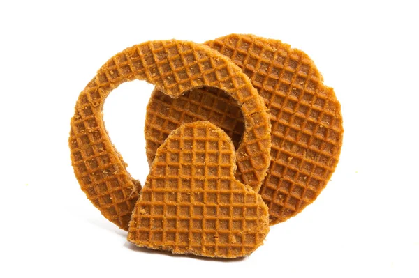 Dutch wafer isolated — Stock Photo, Image