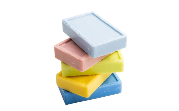 French square soap isolated — Stock Photo, Image