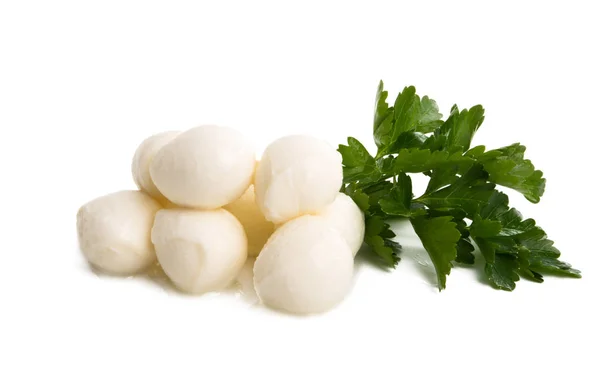 Mozzarella peyniri izole — Stok fotoğraf