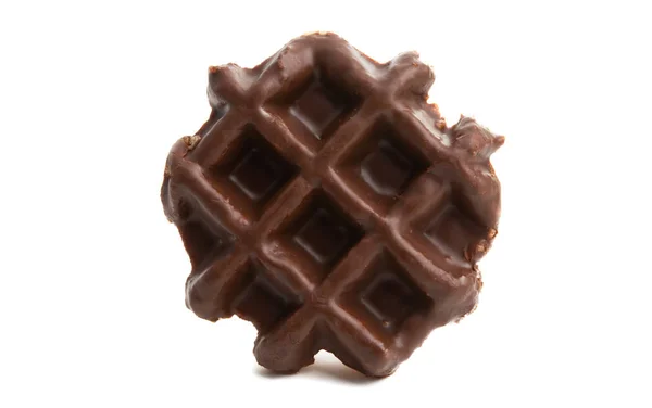 Waffles de chocolate isolados — Fotografia de Stock