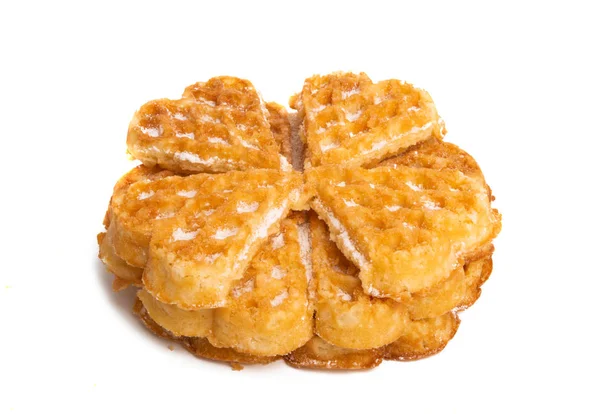 Swiss waffles isolated — Stock Photo, Image