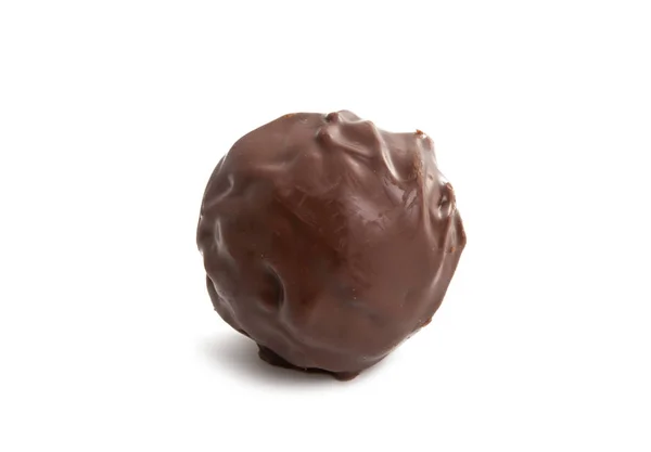 Trufas de chocolate isoladas — Fotografia de Stock