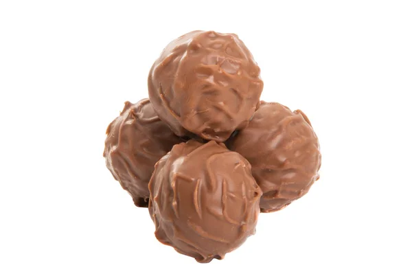 Truffes au chocolat isolées — Photo