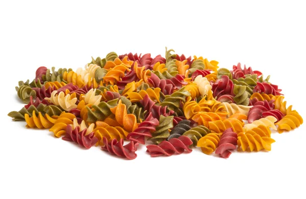 Pasta colorata isolata — Foto Stock