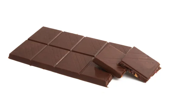 Barra de chocolate aislada — Foto de Stock