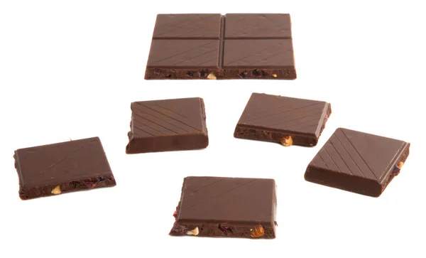 Chocolade bar geïsoleerd — Stockfoto