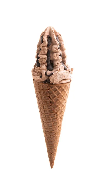 Мороженое в вафельной чашке — стоковое фото