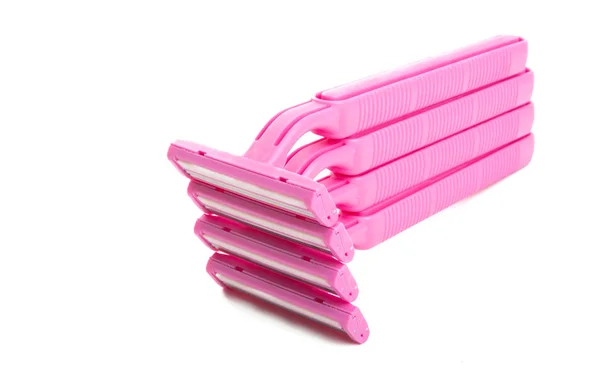 Pink razor — Stock Photo, Image