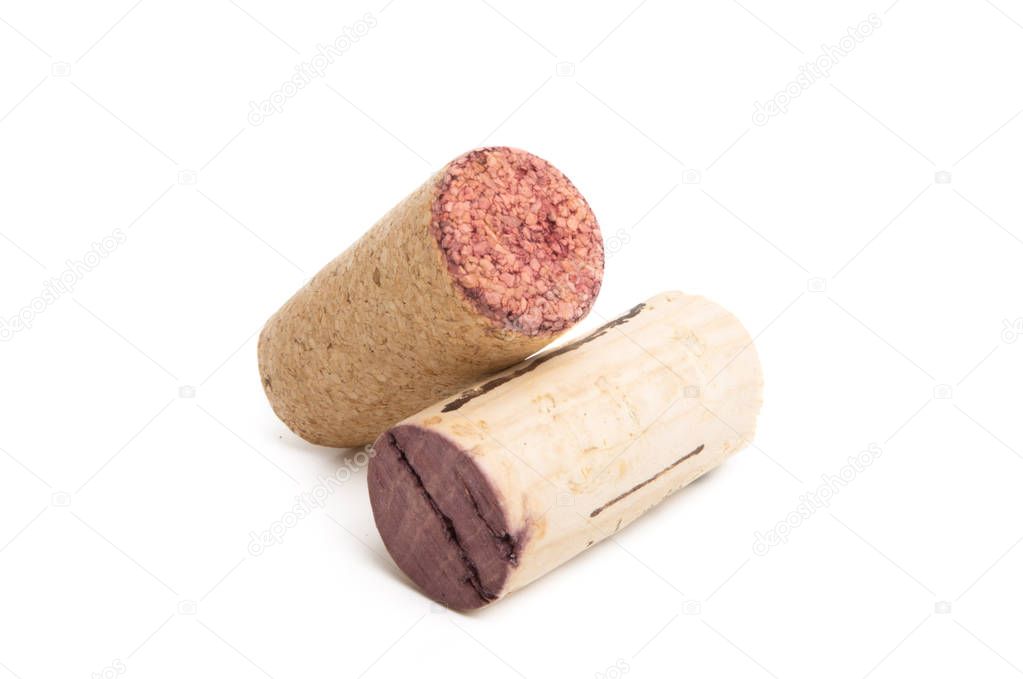 wine corks isolated 