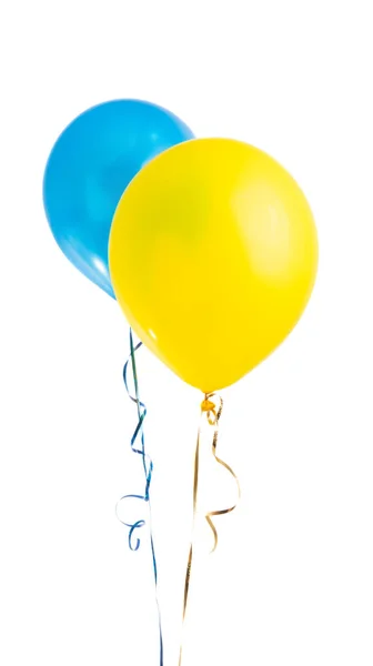 Balony helowe na białym tle — Zdjęcie stockowe