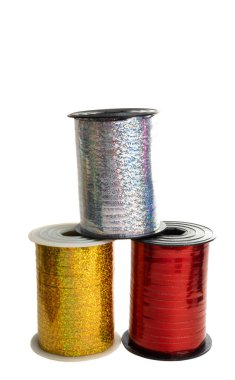 izole balonlar için dekoratif kurdele 